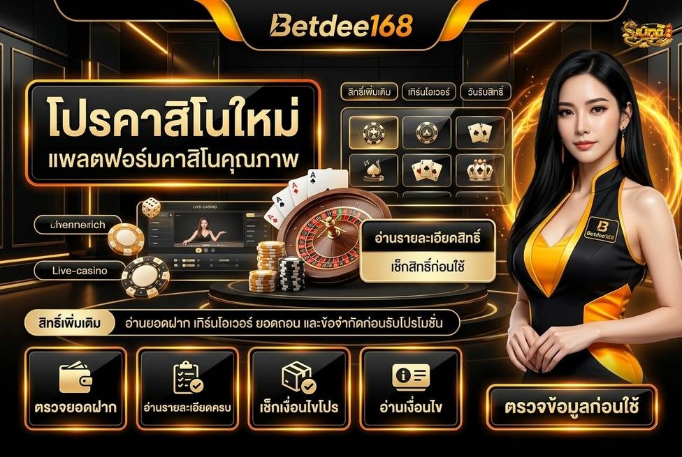 คาสิโนโบนัสสมาชิกใหม่ เบทดี168