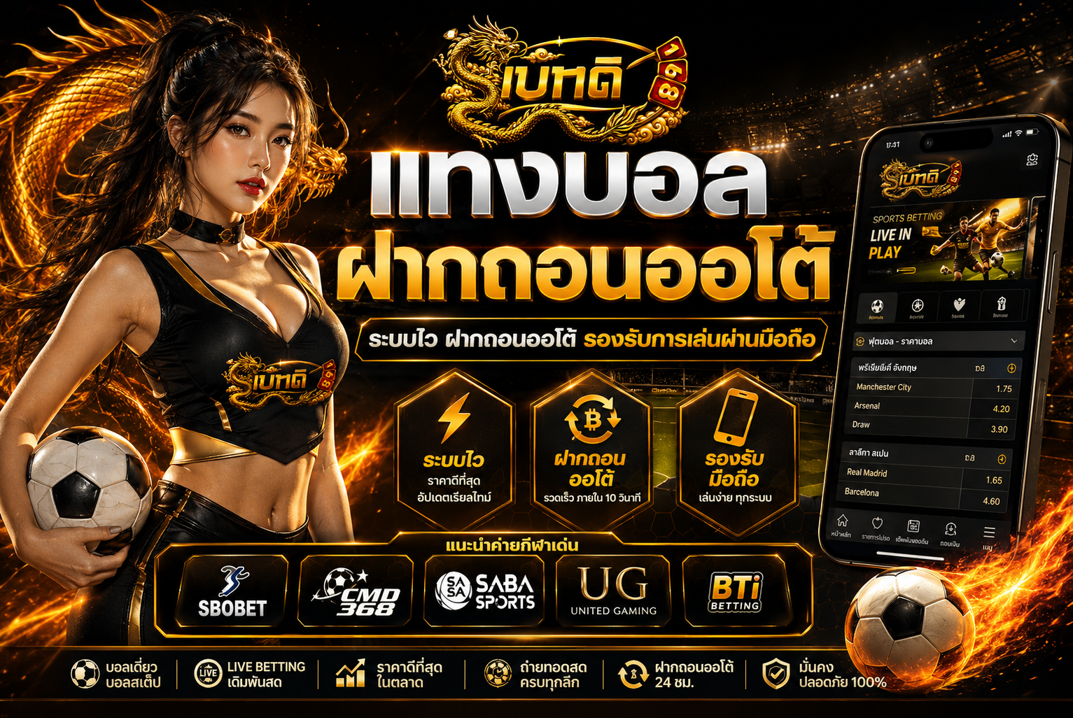 แทงบอลฝากถอนออโต้ 2026 และระบบอัตโนมัติที่เสถียร และทันสมัย