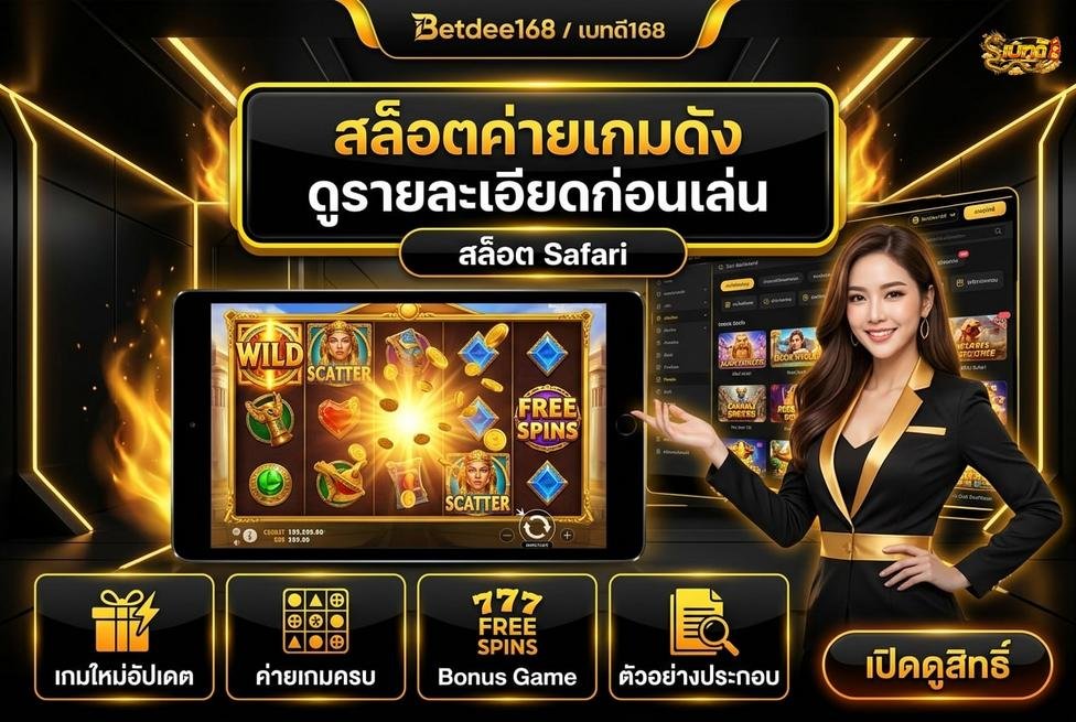 Betdee168plus - การใช้ Safari ในการเล่นสล็อต